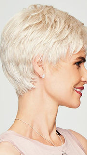 A pixie wig with barely waved layers that’s perfect for every occasion