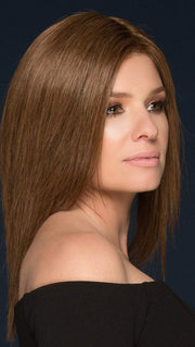 R10 CHESTNUT | Rich Medium Brown with subtle Golden Brown Highlights Throughout  (This piece has been styled and straightened)