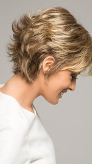 The Vibralite synthetic hair fiber looks and feels like human hair, and is available in a variety of salon inspired colors