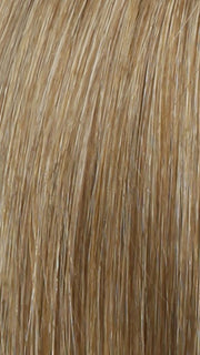 Color R14/25 = Honey Ginger: Dark Strawberry Blonde Blended With Pale Gold Blonde