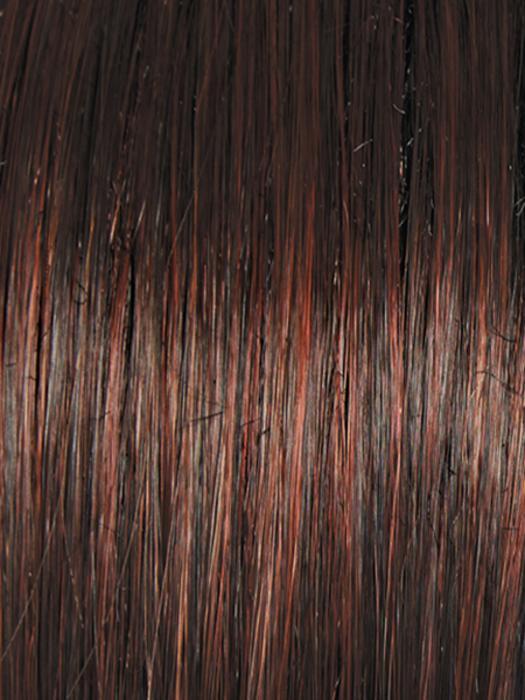 SS4/33 EGGPLANT | Dark Brown Evenly Blended with Dark Auburn and Dark Roots
