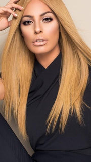 CONTESSA by Raquel Welch | Certfied Remy Human Hair Wig with Lace Front and a 100% Hand-Tied Cap (shown in BL8) (This piece has been styled and straightened)