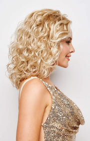 RADIANT BEAUTY by Gabor in GL14/22SS SHADOW SHADE SANDY BLONDE | Dark golden blonde base blends into multi-dimensional tones of medium gold blonde and light beige blonde