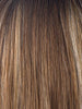MAPLE-SUGAR-R | Rooted Medium Brown with Light Honey Brown Base and Strawberry Blonde Highlights