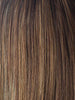 ALMOND-SPICE-R | Rooted Dark Brown with Medium Brown Base with Honey and Platinum Blonde Highlights
