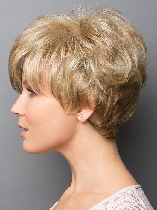 GIA by Rene of Paris in CREAMY-TOFFEE | Light Platinum Blonde and Light Honey Blonde evenly blended