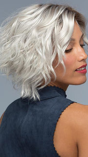 WYNTER by Estetica in SILVERSUN/RT8 | Iced Blonde with Soft Sand & Golden Brown Roots