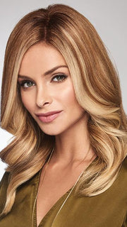 GILDED 12" by RAQUEL WELCH in SS14/25 HONEY GINGER | Dark Blonde Evenly Blended with Medium Golden Blonde Highlights and Dark Roots
