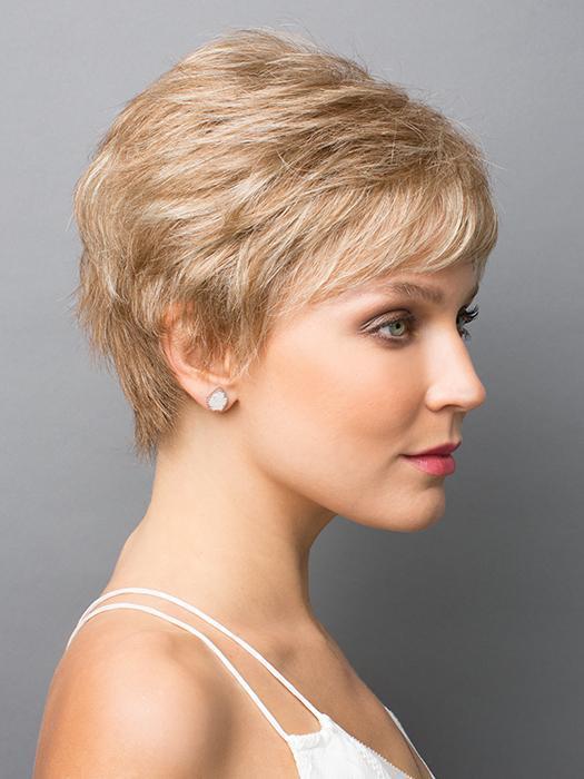 Zoe by Rene of Paris in STRAWBERRY-SWIRL | Honey blonde and platinum blonde evenly blended