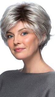 TRUE by Estetica in SILVERSUN/RT8 | Iced Blonde with Soft Sand & Golden Brown Roots