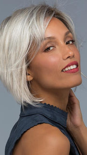 DEENA by Estetica in SILVERSUN/RT8 | Iced Blonde with Soft Sand & Golden Brown Roots