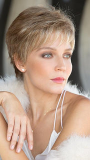 Zoe is a modern pixie style with flick layers.