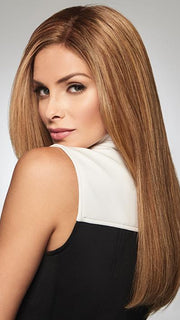 This human hair top piece is the perfect answer if you have longer length hair