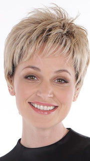 ENERGIA by BELLETRESS in BUTTERBEER-BLONDE | Cool Light Blonde, Light Ash Blonde, and Golden Blonde with Medium Brown Roots