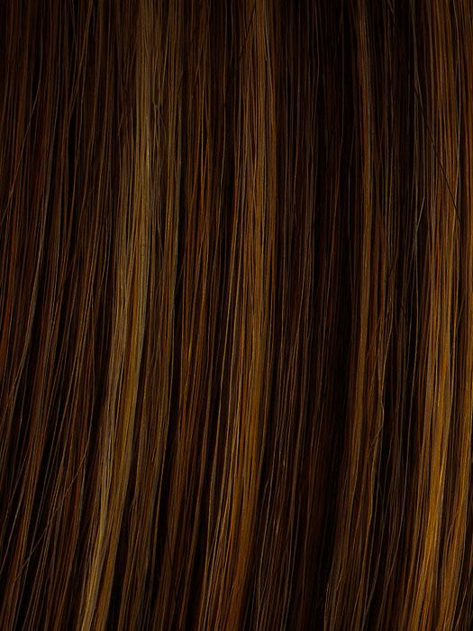 R829S GLAZED HAZELNUT | Medium Brown with Ginger highlighting on top 