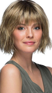 HOLLAND by Estetica in RH12/26RT4 | Light Brown with Chunky Golden Blonde Highlights and Dark Brown Roots