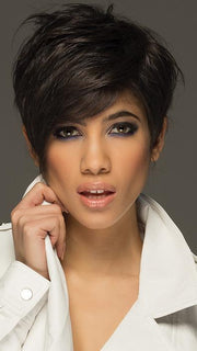 JETT by ESTETICA In CHOCOLATE SMOKE | Dark Brown/Chestnut Brown Blend with Fine Slate Blue Highlights