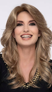 CHRISTINE by Envy in GINGER-CREAM | Dark Beige Blonde underneath highlighted on top with Light Beige Blonde