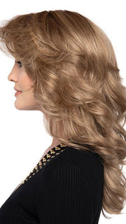 GINGER-CREAM | Dark Beige Blonde underneath highlighted on top with Light Beige Blonde