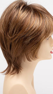 CREAMED-COFFEE | Medium Brown roots and base with Cinnamon and Golden Blonde highlights