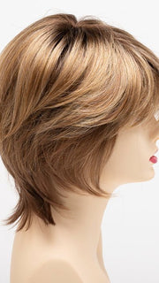GOLDEN-NUTMEG | Medium Brown roots with overall Warm Cinnamon base and Golden Blonde highlights