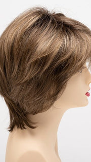 TOASTED-SESAME | Medium Brown roots with overall Warm Cinnamon base and Golden Blonde highlights