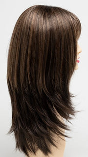 AMARETTO-CREAM | Dark Brown roots with overall Medium Brown base with Honey Blonde highlights