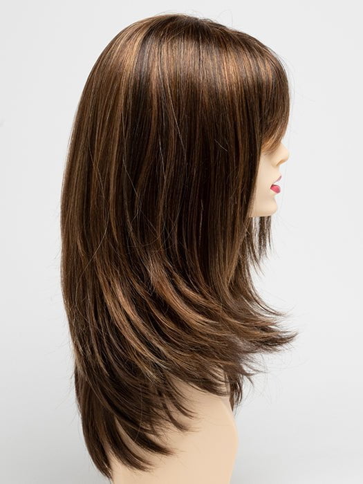 CHOCOLATE-CARAMEL | Medium Brown with Soft Red and Blonde highlights