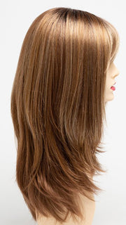 CREAMED-COFFEE | Medium Brown roots and base with Cinnamon and Golden Blonde highlights