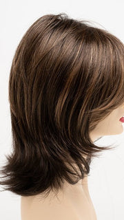 AMARETTO-CREAM | Dark Brown roots with overall Medium Brown base with Honey Blonde highlights