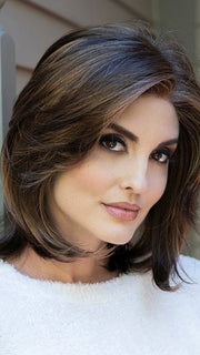 A chic shoulder-length wig