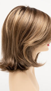 TOASTED-SESAME | Medium Brown roots with overall Warm Cinnamon base and Golden Blonde highlights