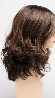 AMARETTO-CREAM | Dark Brown roots with overall Medium Brown base with Honey Blonde highlights