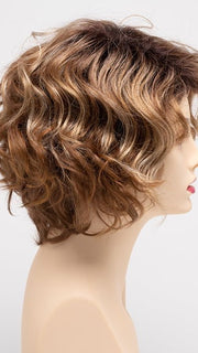 CREAMED-COFFEE | Medium Brown roots and base with Cinnamon and Golden Blonde highlights