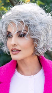 SUZI by Envy in MEDIUM-GREY | Salt and Pepper Grey 50% Medium Brown 50% Grey