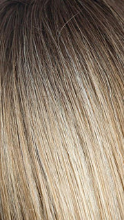 ROSE-GOLD-R | Blonde Base with Reddish Highlights and Dark Roots
