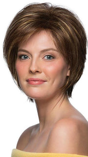 RENAE by ESTETICA NATALIE by ESTETICA in CARAMELKISS | Golden Brown w/Light Copper Blonde Highlights