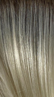 SEASHELL-BLOND-R | Cool White Blonde and Creamy White Tones Blended with Soft Brown Roots