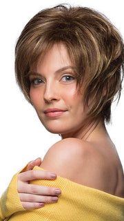 RENAE by ESTETICA NATALIE by ESTETICA in CARAMELKISS | Golden Brown w/Light Copper Blonde Highlights