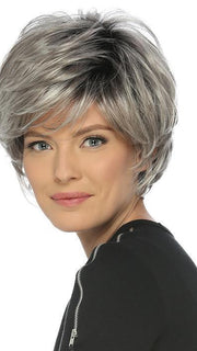 Short Feathery Layered Cut with Volume & Wispy Full Bangs