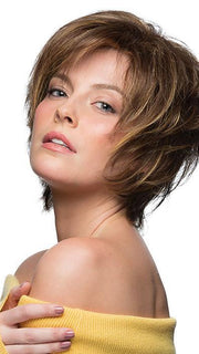 RENAE by ESTETICA NATALIE by ESTETICA in CARAMELKISS | Golden Brown w/Light Copper Blonde Highlights