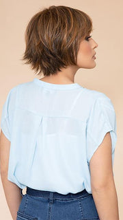 TEXTURED FRINGE BOB by HAIRDO in R829S+ GLAZED HAZELNUT | Medium Brown with Ginger highlights on top