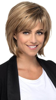 HEATHER by ESTETICA in R20RT8 | Light Auburn and Golden Blonde frost with Golden Brown roots