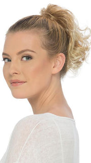 PONYTAIL SPRING CLIP by ESTETICA in RT613/27 | Pale Blonde with Warm Strawberry Blonde Lowlights