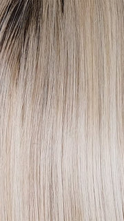 ROOTBEER FLOAT BLONDE | A Blend of Light Pearl Blonde, Ash Blonde, Beige Blonde, Champagne Blonde, and Platinum Blonde with a Light and Medium Brown Root