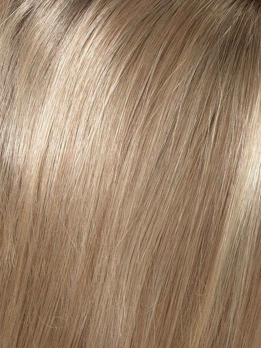 SPARKLING CHAMPAGNE | Medium brown at roots-overall strawberry blonde highlighted with soft golden blonde