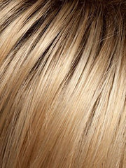 Color SS15/24 = CHAMPAGNE: Medium highlighted golden blonde and golden brown roots