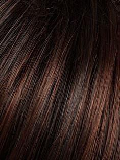 SS4/33 EGGPLANT | Dark Brown Evenly Blended with Dark Auburn and Dark Roots