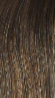 SS8/29 SHADED HAZELNUT | Rich Medium Brown Evenly Blended with Ginger Blonde Highlights with dark roots