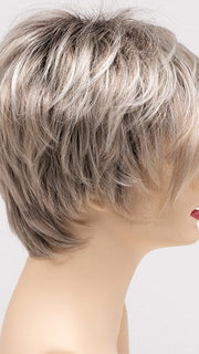 SILKY BEIGE | Light Platinum Blonde with Dark Brown Roots 